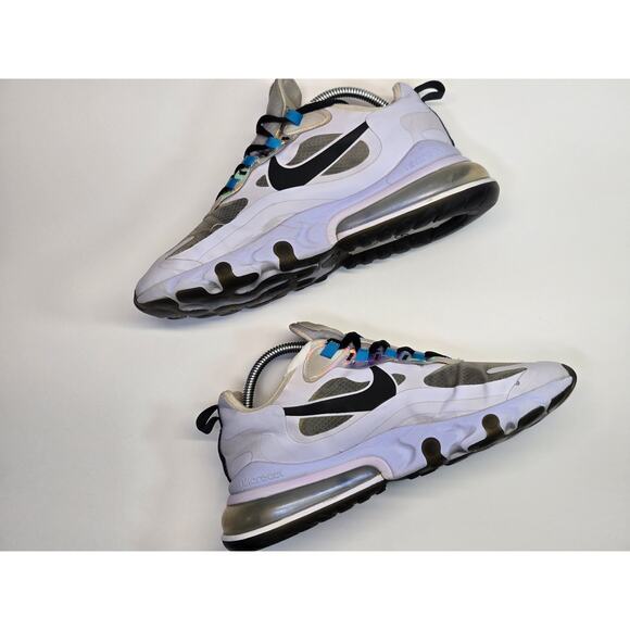 Nike Air Max 270 React Amethyst Tint Sneakers 2019 Ct1613-500 Women - Sz 9 - Picture 1 of 8